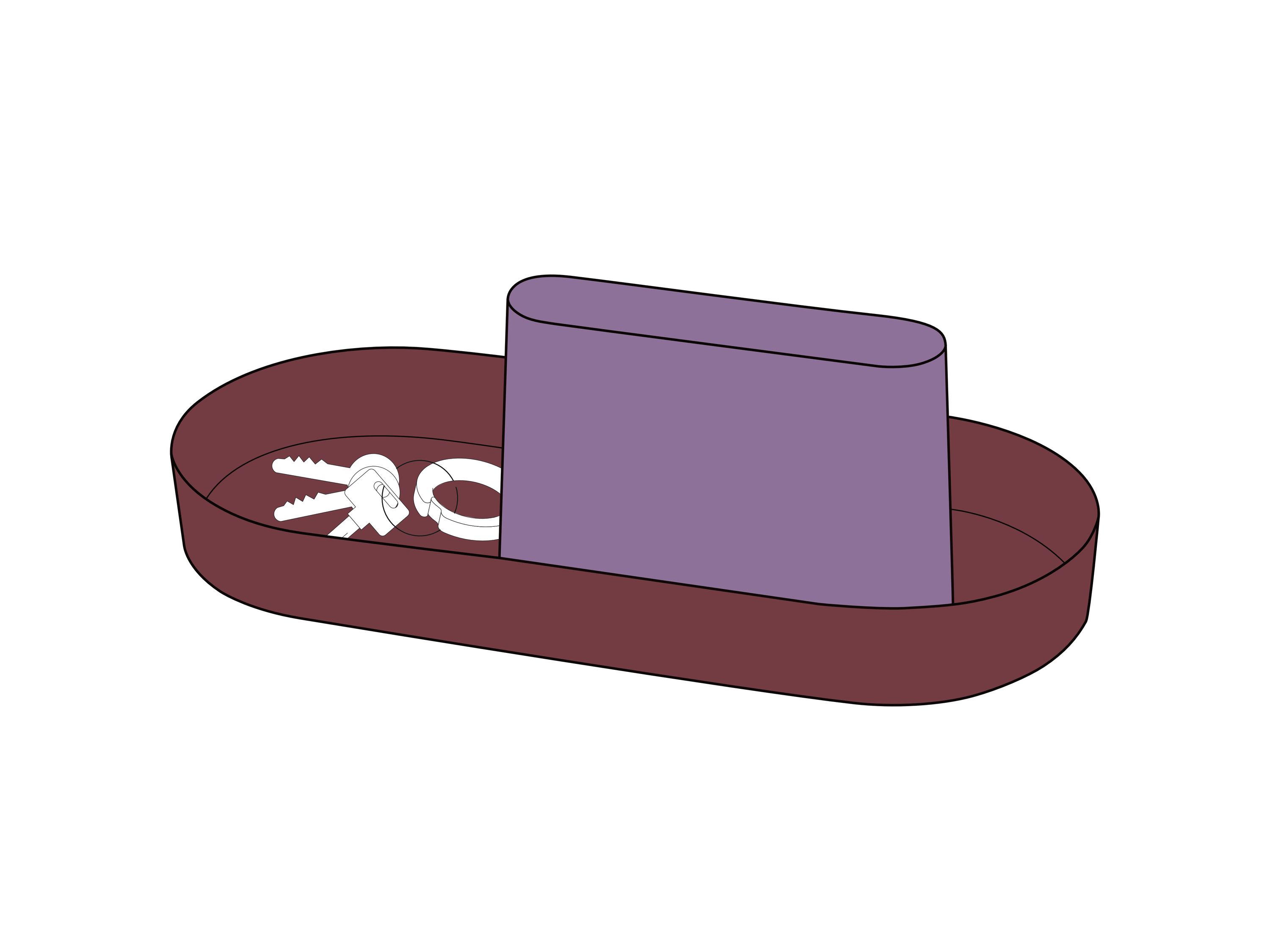AVISO XL (dusty lilac & wine not)