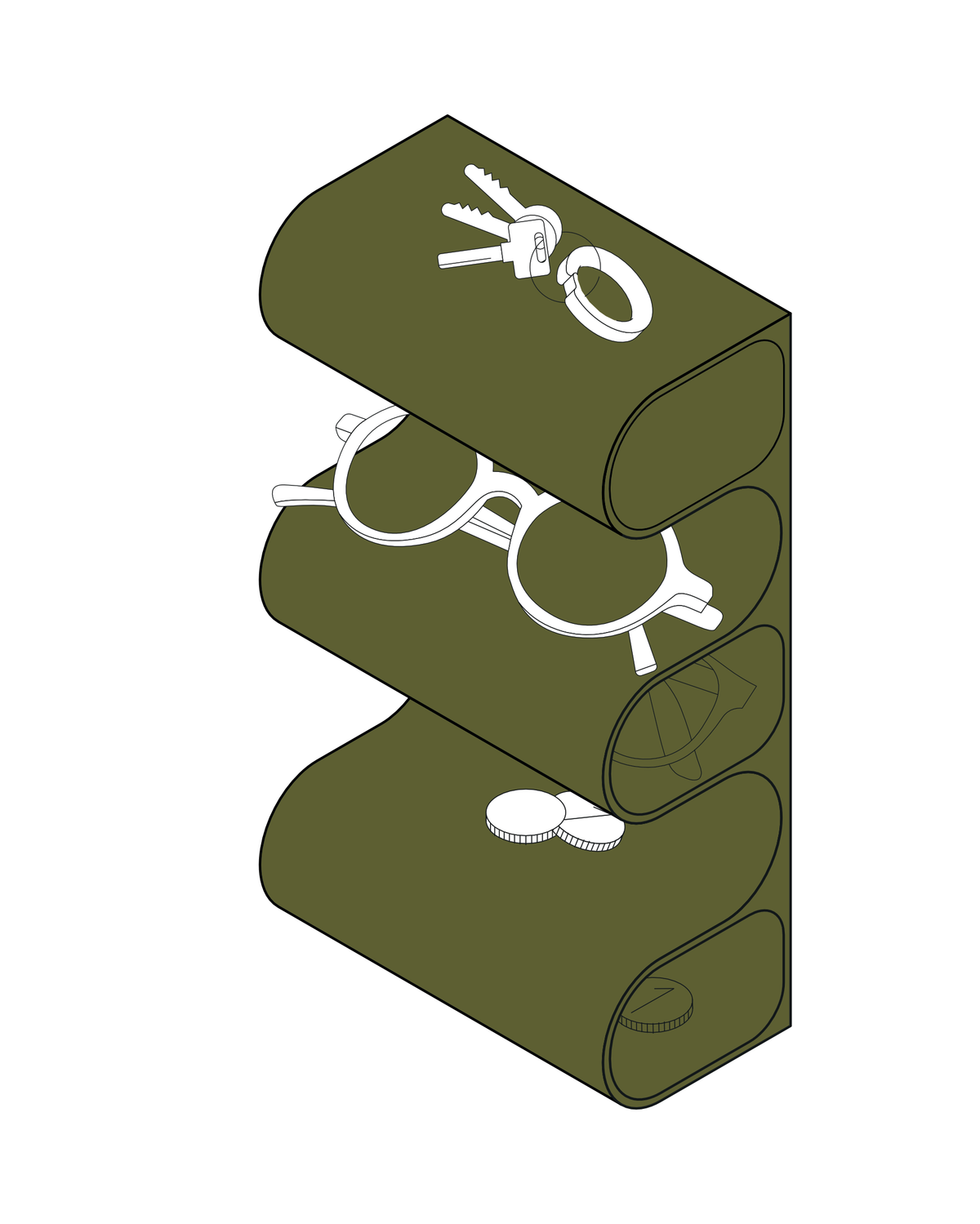ROLLA tissue and toilet paper dispenser